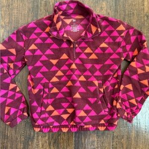 SO Kids' Vibrant Pink and Orange Patterned Jacket